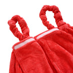 LIVMORE 2-Piece Wearable Bath Towel with Pocket & Matching Hair Towel Wrap (140 x 82cm) - Coral_8578736_3