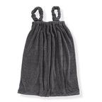 LIVMORE 2-Piece Wearable Bath Towel with Pocket & Matching Hair Towel Wrap (140x82cm, 65x26cm) - Light Grey_8578737_2