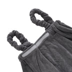 LIVMORE 2-Piece Wearable Bath Towel with Pocket & Matching Hair Towel Wrap (140x82cm, 65x26cm) - Light Grey_8578737_3