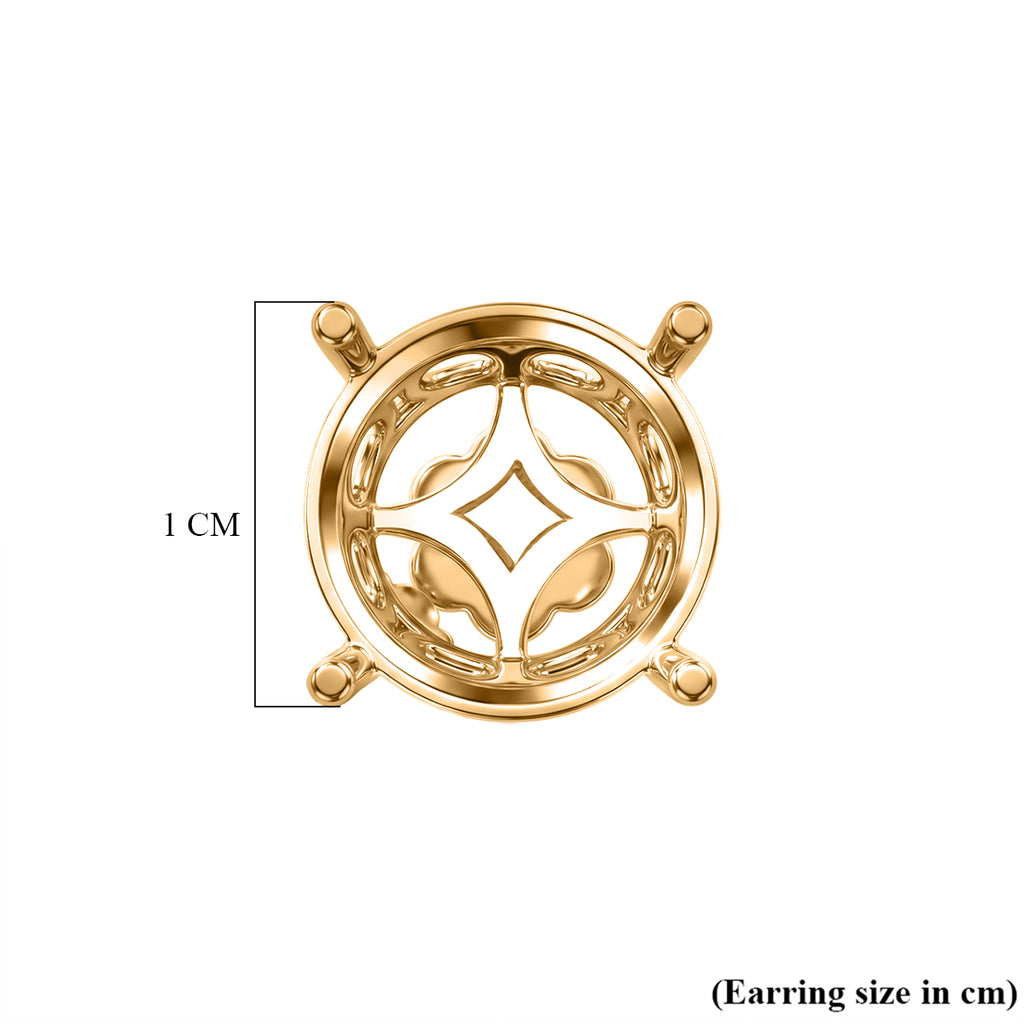 Screw Back Earring in 18K Vermeil Yellow Gold Plated Sterling Silver_8578762_1