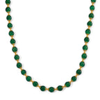 Green Onyx Adjustable Beads Necklace (Size - 18+2 Ext) with Lobster Clasp 205.00 Ct._8578827