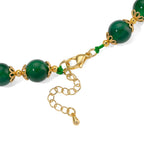Green Onyx Adjustable Beads Necklace (Size - 18+2 Ext) with Lobster Clasp 205.00 Ct._8578827_4