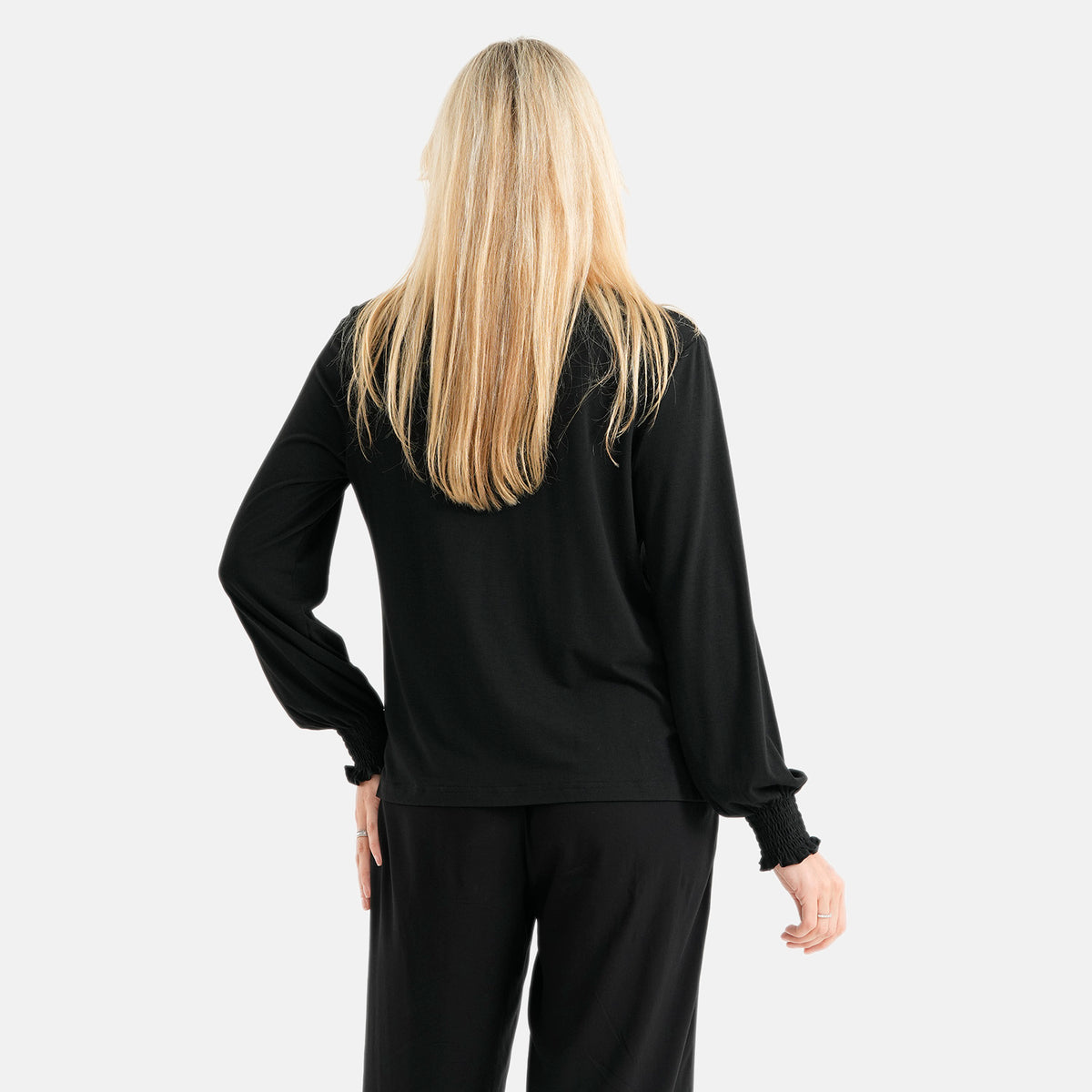 La Marey Round Neck Blouse (Size XL, 20-22) - Black 8578853 2