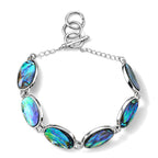 Abalone Shell Adjustable Beads Bracelet (Size - 8+1 Ext) with T-Bar Clasp 45.00 Ct._8578865_4