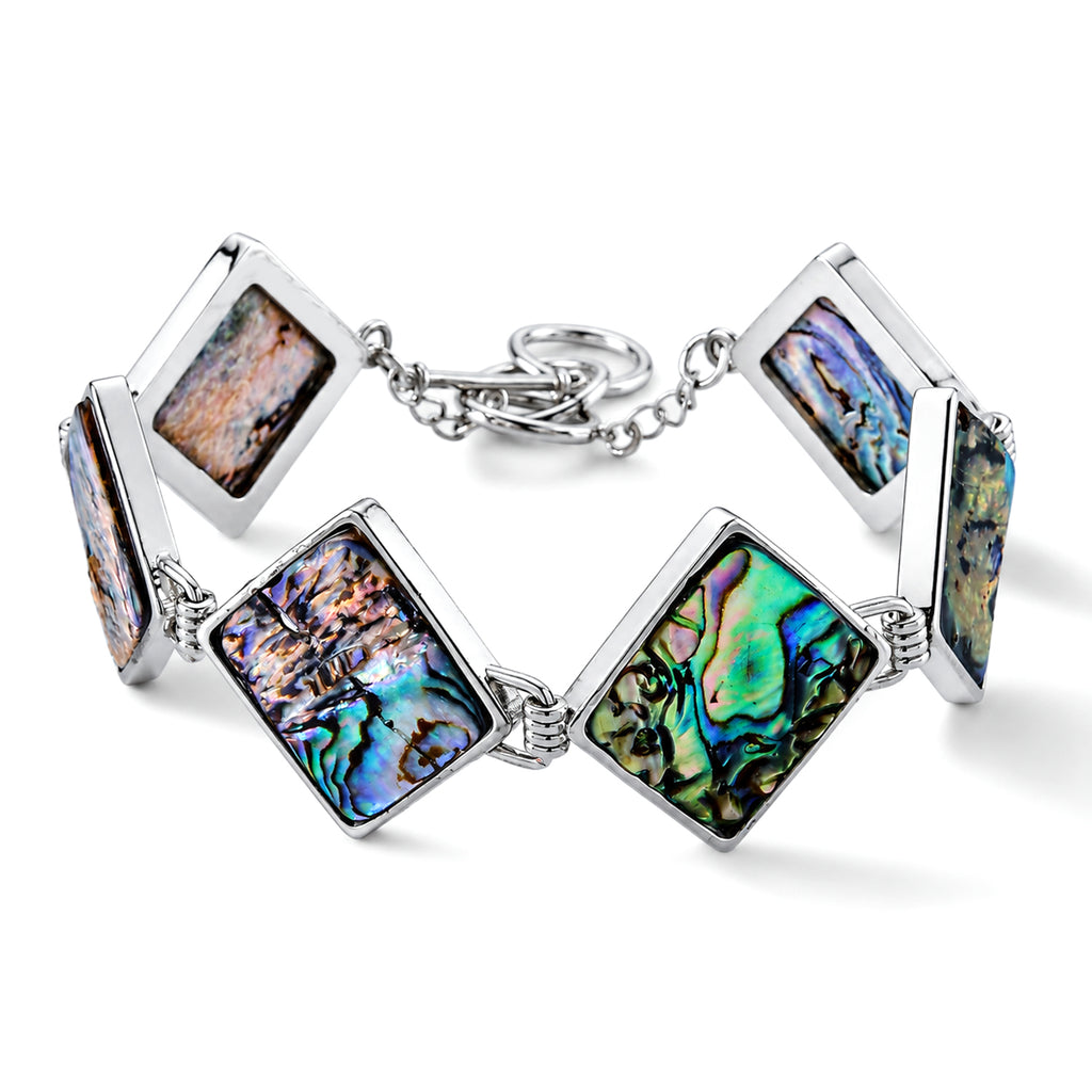 Abalone Shell Adjustable Beads Bracelet (Size - 7.5+1 Ext) with T-Bar Clasp 75.00 Ct._8578866