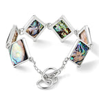 Abalone Shell Adjustable Beads Bracelet (Size - 7.5+1 Ext) with T-Bar Clasp 75.00 Ct._8578866_2