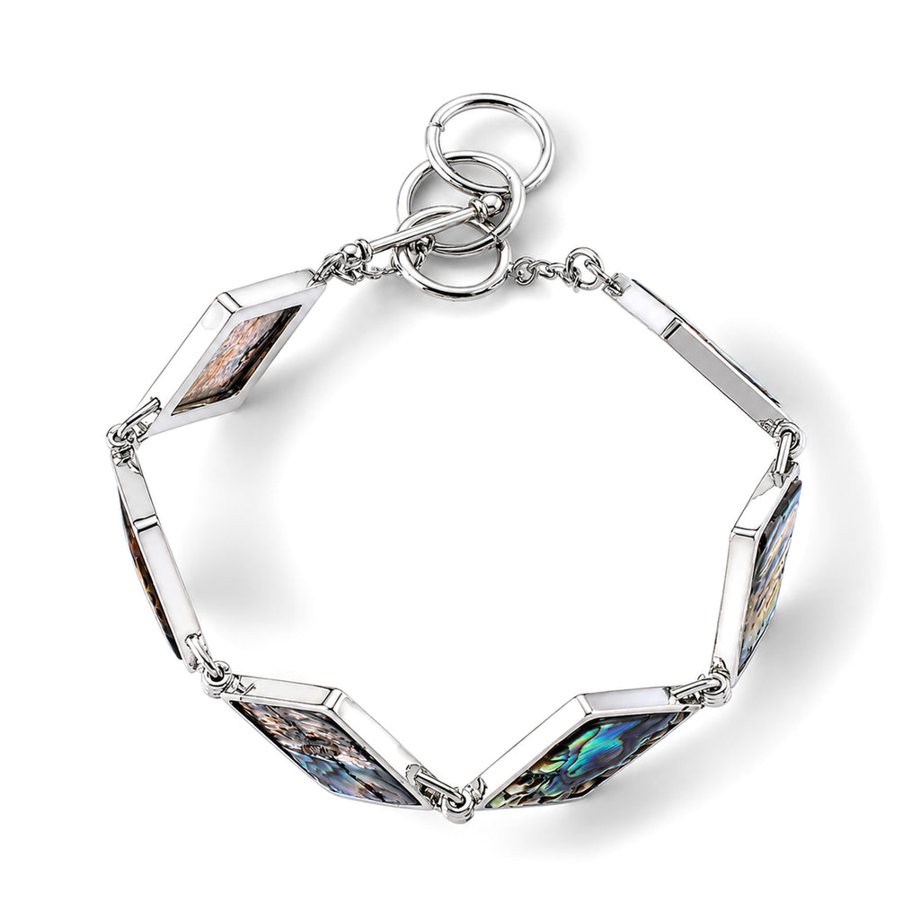 Abalone Shell Adjustable Beads Bracelet (Size - 7.5+1 Ext) with T-Bar Clasp 75.00 Ct._8578866_4