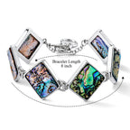 Abalone Shell Adjustable Beads Bracelet (Size - 7.5+1 Ext) with T-Bar Clasp 75.00 Ct._8578866_5