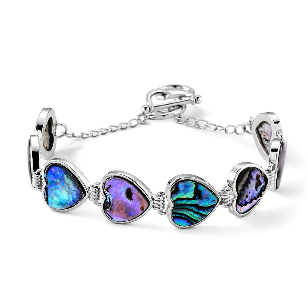 Abalone Shell Adjustable Beads Bracelet (Size - 7.5+1 Ext) with T-Bar Clasp 50.00 Ct._8578867