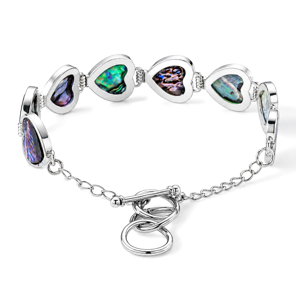 Abalone Shell Adjustable Beads Bracelet (Size - 7.5+1 Ext) with T-Bar Clasp 50.00 Ct._8578867_2