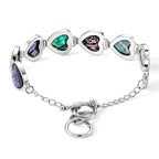 Abalone Shell Adjustable Beads Bracelet (Size - 7.5+1 Ext) with T-Bar Clasp 50.00 Ct._8578867_2