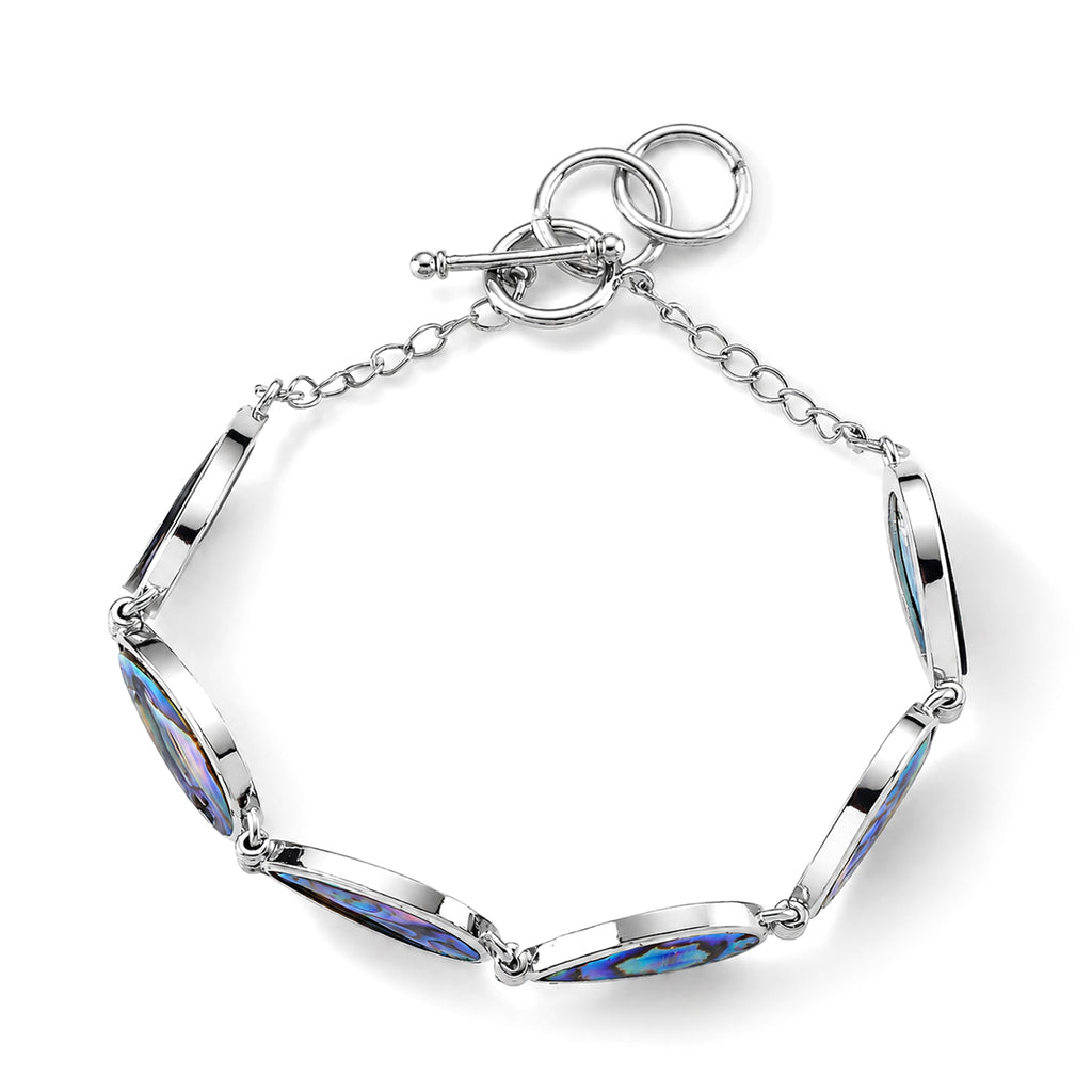 Abalone Shell Adjustable Beads Bracelet (Size - 7.5+1 Ext) with T-Bar Clasp 55.00 Ct._8578868_4