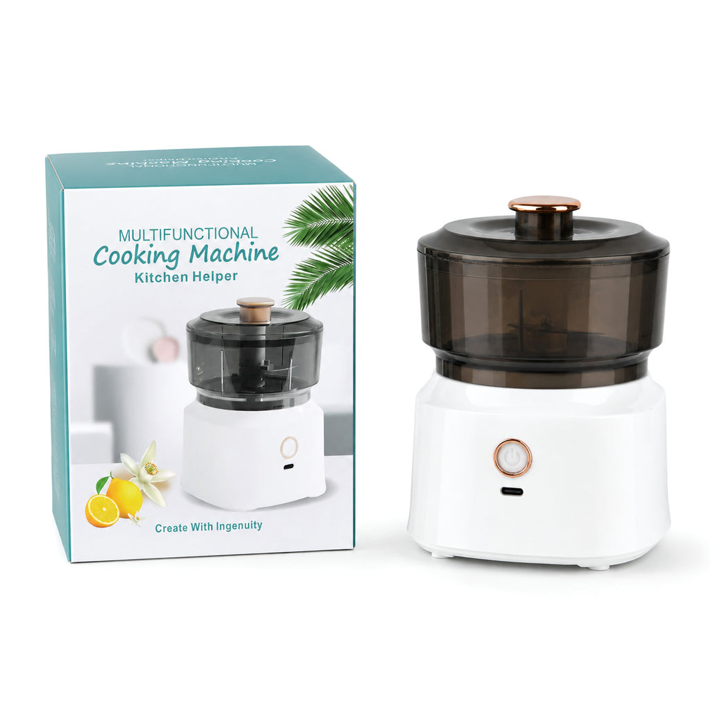 Rechargeable Mini Electric Food Chopper & Garlic Cutter (350ml) - USB Powered - White_8578872_7