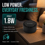 Livmore Mini Portable ABS Air Purifier, Ideal for home, office, car or travel use,  Helps reduce dust, odours, and air impurities  - Black_8579103_3
