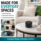 Livmore Mini Portable ABS Air Purifier, Ideal for home, office, car or travel use,  Helps reduce dust, odours, and air impurities  - Black_8579103_4