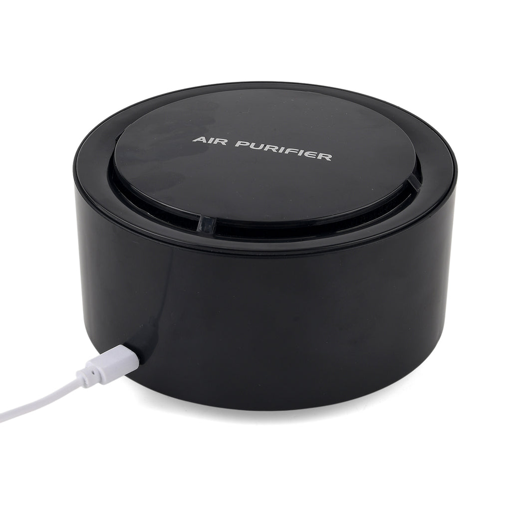 Livmore Mini Portable ABS Air Purifier, Ideal for home, office, car or travel use,  Helps reduce dust, odours, and air impurities  - Black_8579103