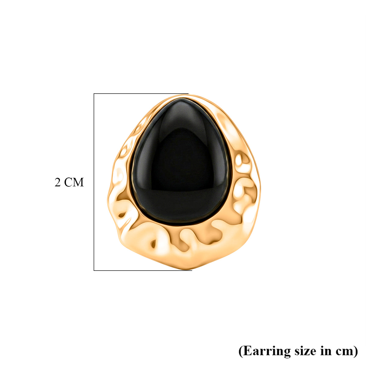 Natural Shungite Bezel Stud Earring with Push Back 20.00 Ct. 8579248 5