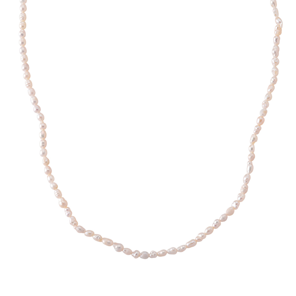 High Luster White Fresh Water Pearl Adjustable Necklace (Size - 18+2 Ext)_8579258