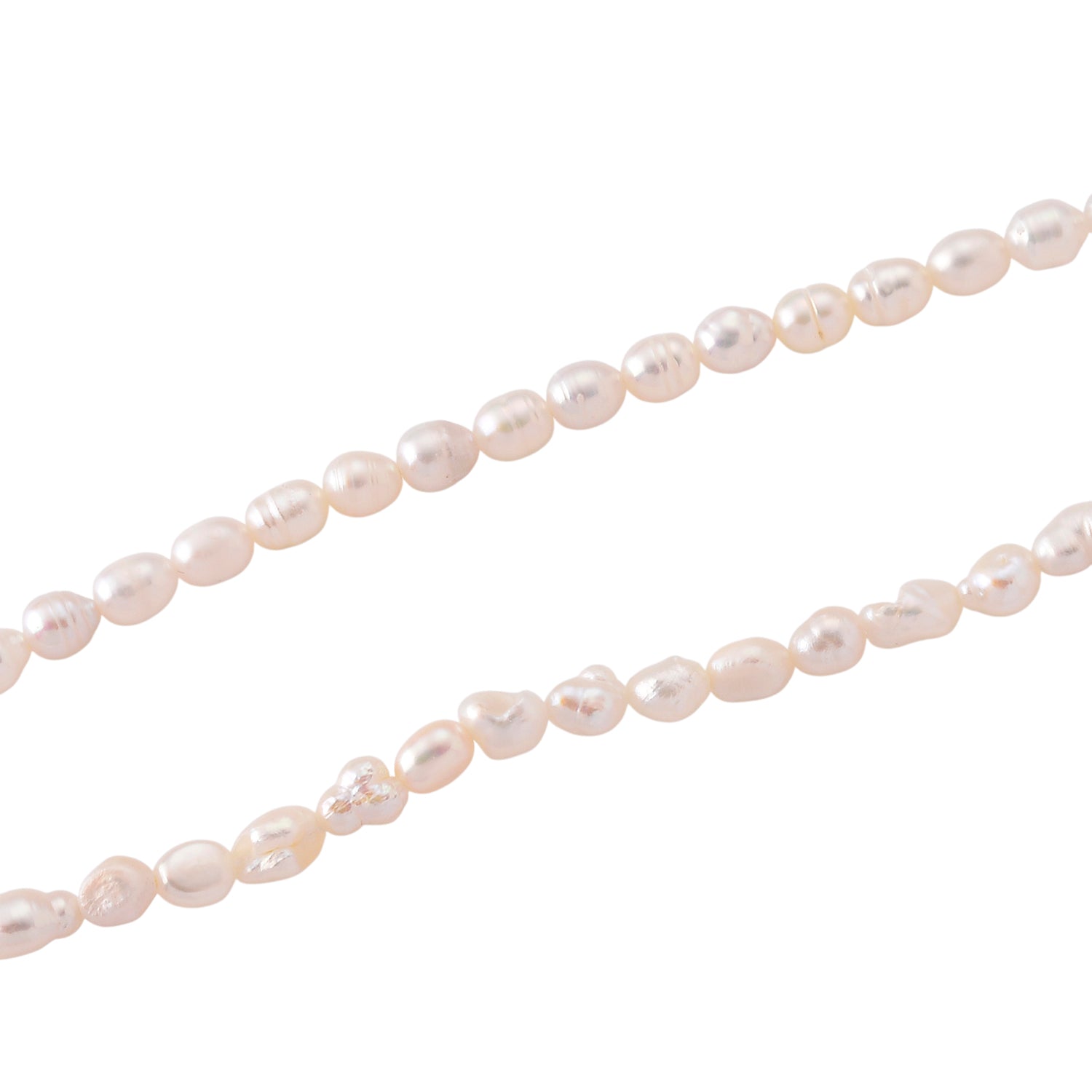High Luster White Fresh Water Pearl Adjustable Necklace (Size - 18+2 Ext) V32489804 4