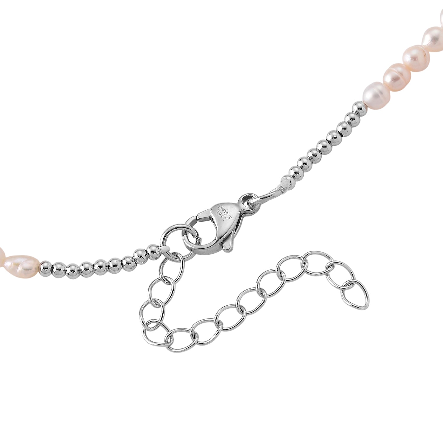 High Luster White Fresh Water Pearl Adjustable Necklace (Size - 18+2 Ext) V32489804 5