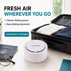 Livmore Mini Portable ABS Air Purifier, Ideal for home, office, car or travel use,  Helps reduce dust, odours, and air impurities  - White_8579284_1