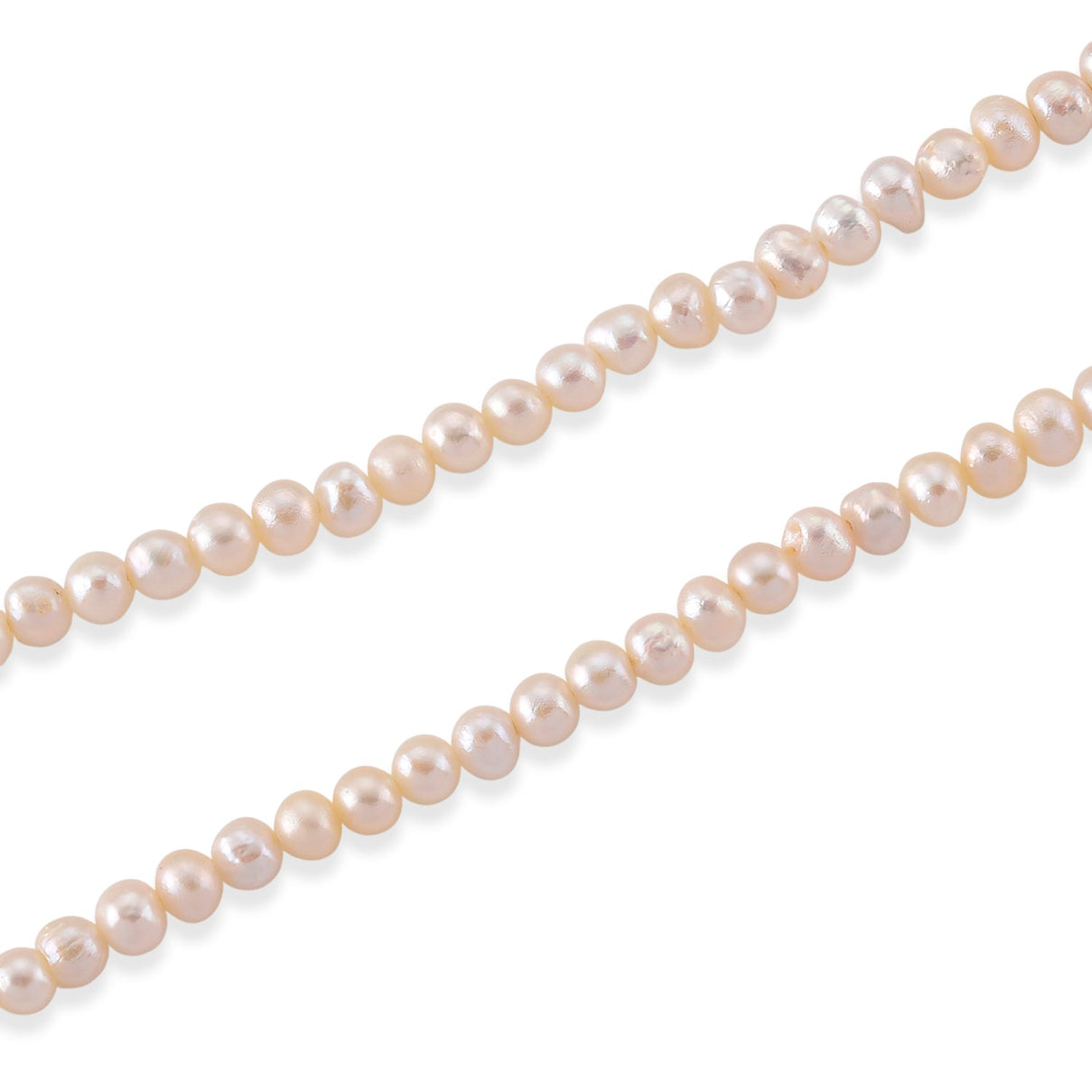One Time Deal- White Fresh Water Pearl Necklace (Size - 18-2 Ext) V32366228 4