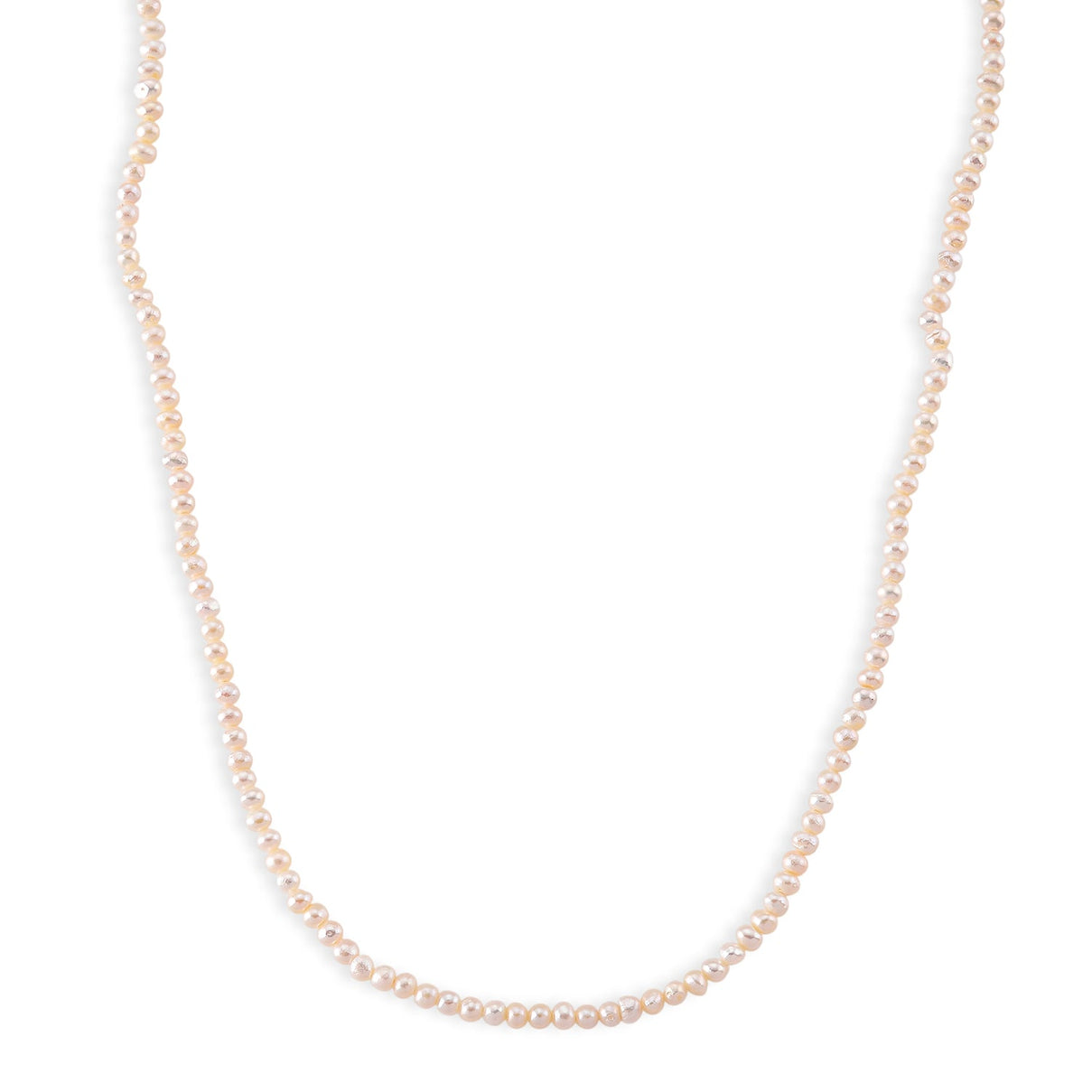 One Time Deal- White Fresh Water Pearl Necklace (Size - 18-2 Ext) V32366228 0