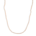 White Fresh Water Pearl Adjustable Necklace (Size - 18-2 Ext) in Silver Tone 75.00 Ct.