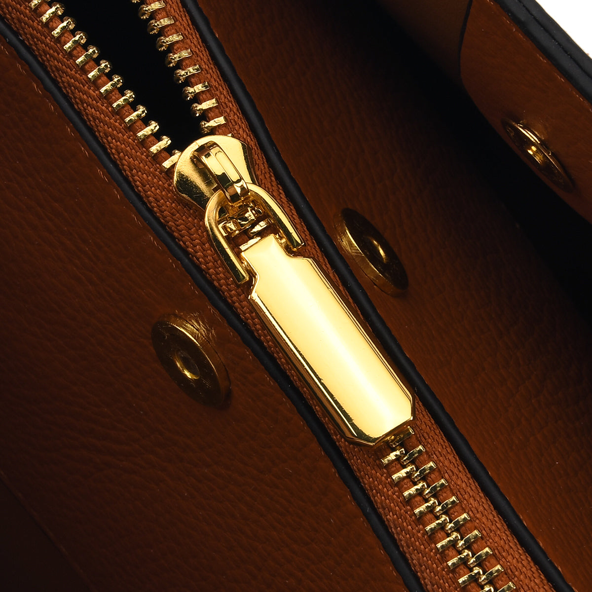 Designer Inspired Genuine Leather Horsebit Top-Handle Satchel Bag With Shoulder Strap - Tan V32520234 5