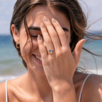 Luxuriant - Tanzanite & Lab Grown Diamond (SI/G-H) Ring in Yellow Gold Plated Sterling Silver 0.55 Ct._8579466_5