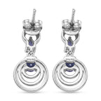 D'Joy Tanzanite Dangling Earring in Rhodium OverlaySterling Silver  0.864  Ct._8579554_4