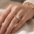 D'Joy - Moissanite Solitaire Ring in Yellow Gold Plated Sterling Silver 1.15 Ct._8579574_1