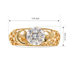 D'Joy - Moissanite Solitaire Ring in Yellow Gold Plated Sterling Silver 1.15 Ct._8579574_3