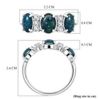 D'Joy - Boulder Opal & White Zircon Ring in Rhodium Overlay Sterling Silver 2.85 Ct._8579682_5
