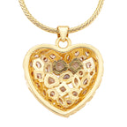 White Cubic Zirconia Heart Necklace (Size - 20+1.5 Ext)_8580333_4