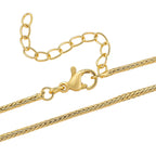 White Cubic Zirconia Heart Necklace (Size - 20-1.5 Ext)