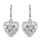 White Cubic Zirconia Heart Earring with Lever Back_8580345
