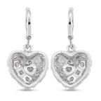 White Cubic Zirconia Heart Earring with Lever Back_8580345_4