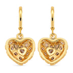 White Cubic Zirconia Heart Earring with Lever Back_8580348_4