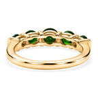 D'Joy - Natural Chrome Diopside 5 Stone Ring in Yellow Gold Plated Sterling Silver 1.40 Ct._8580616_4