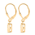 Luxuriant - Lab Grown Diamond (SI/G-H) Solitaire Lever Back Earring in 18K Vermeil Yellow Gold Plated Sterling Silver 1.00 Ct._8580767_3