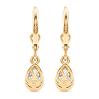 Luxuriant - Lab Grown Diamond (SI/G-H) Solitaire Lever Back Earring in 18K Vermeil Yellow Gold Plated Sterling Silver 1.00 Ct._8580767_4