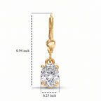 Luxuriant - Lab Grown Diamond (SI/G-H) Solitaire Earring with Lever Back in 18K Vermeil Yellow Gold Plated Sterling Silver 2.00 Ct._8580769_5
