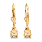 Royal Bali Collection - D'Joy Lab Grown Diamond (SI/G-H) Solitaire Stud Earring with Lever Back in 18K Vermeil Yellow Gold Plated Sterling Silver 1.00 Ct._8580771_4