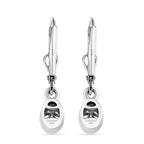 Luxuriant - Lab Grown Diamond (SI/G-H) Solitaire Lever Back Earring in Rhodium Overlay Sterling Silver 0.80 Ct._8580774_4