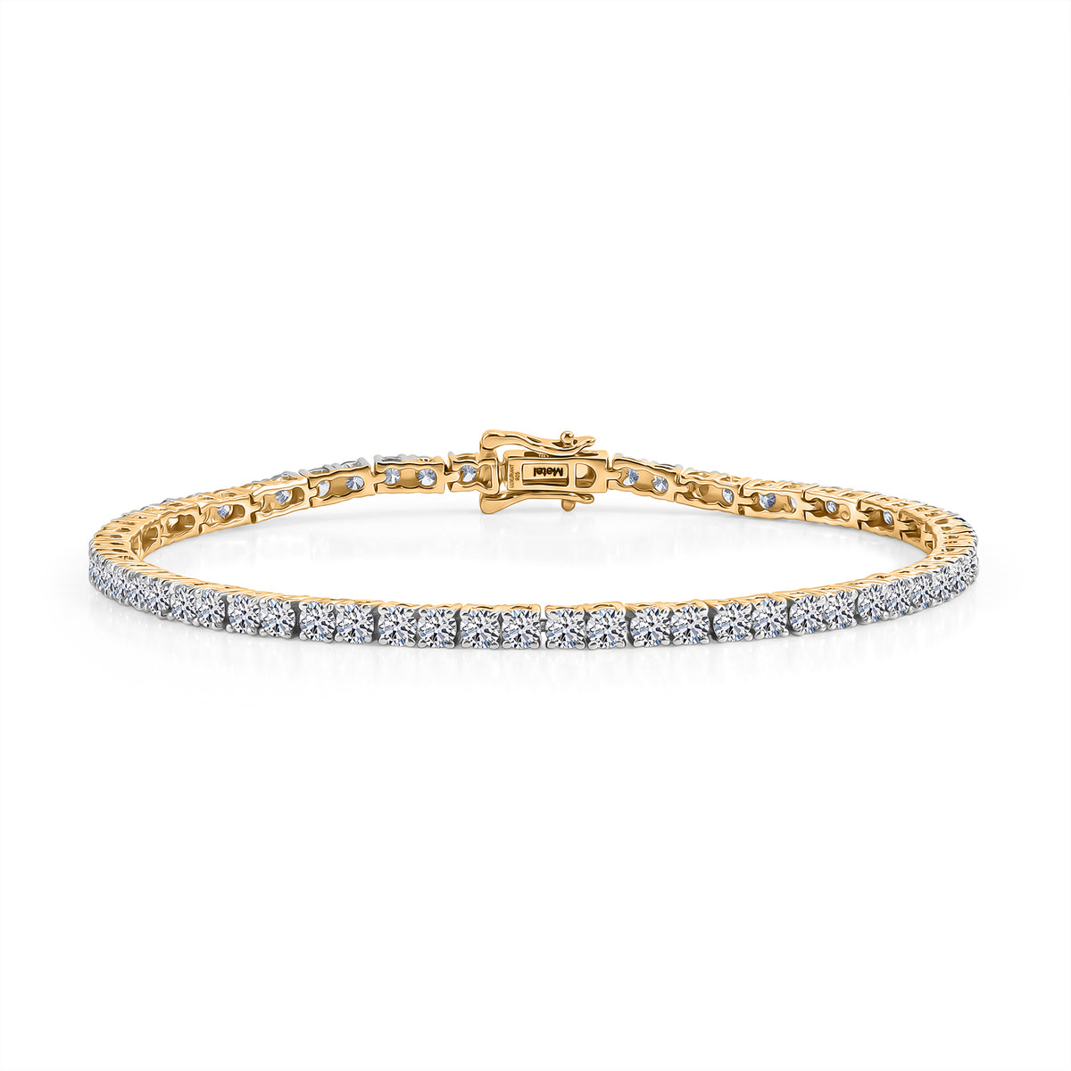 Luxuriant - Lab Grown Diamond (SI/G-H) Tennis Bracelet (Size - 7.5) with GB Lock Box in 18K Vermeil Yellow Gold Plated Sterling Silver 5.30 Ct 8580826 0