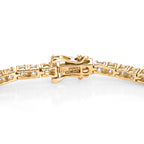 Luxuriant - Lab Grown Diamond (SI/G-H) Tennis Bracelet (Size - 7.5) with GB Lock Box in 18K Vermeil Yellow Gold Plated Sterling Silver 5.30 Ct_8580826_3