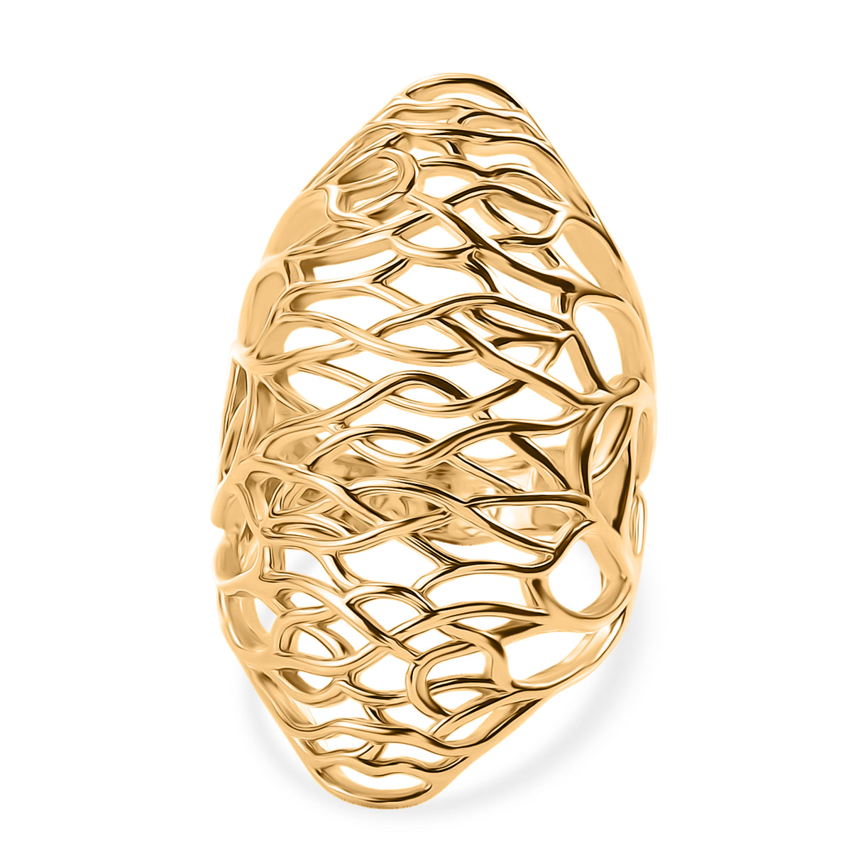 EverTrue Bronzella Collection - Filigree Ring in 18K Gold Plating V32514394 0