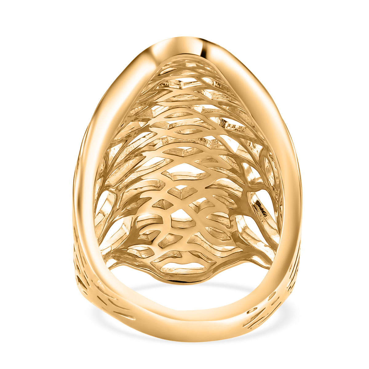 EverTrue Bronzella Collection - Filigree Ring in 18K Gold Plating V32514394 5