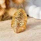 EverTrue Bronzella Collection - Filigree Ring in 18K Gold Plating_8581016_2